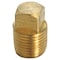 Homeplus+ ATC 1/2 in. MPT Brass Square Head Cored Plug 6JC120810701014 - alternate 1